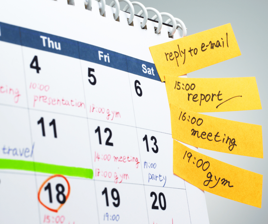 To-Schedule List - Coping strategies for everyday stress